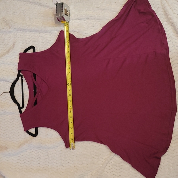 Just Be! Women's Burgundy Tank top Size 2x New with Tags - Picture 7 of 9